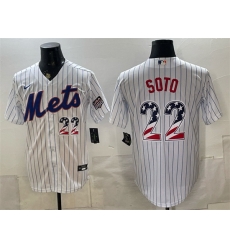 Men New York Mets 22 Juan Soto White USA 250 Fourth of July Home Stitched Baseball Jersey Men New York Mets 22 Juan Soto White USA 250 Fourth of July Home Stitched Baseball Jersey