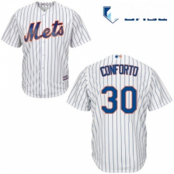 Mens Majestic New York Mets 30 Michael Conforto Replica White Home Cool Base MLB Jersey