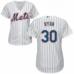 Womens Majestic New York Mets 30 Nolan Ryan Authentic White Home Cool Base MLB Jersey