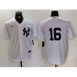 Men New York Yankees 16 Whitey Ford White Cool Base Stitched Baseball Jersey