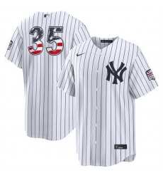Men New York Yankees  35 Cody Bellinger White 2026 USA 250 Fourth of July Home Stadium Stitched Baseball Jersey