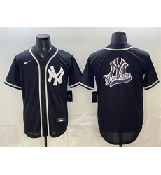 Men New York Yankees Team Big Logo 2026 Fashion Replica Black Out Stitched Baseball Jersey Men New York Yankees Team Big Logo 2026 Fashion Replica Black Out Stitched Baseball Jersey