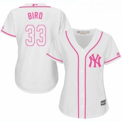 Womens Majestic New York Yankees 33 Greg Bird Authentic White Fashion Cool Base MLB Jersey