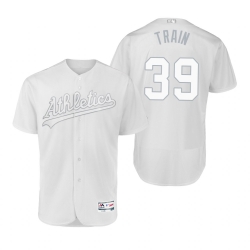 Oakland Athletics Blake Treinen Train White 2019 Players Weekend MLB Jersey