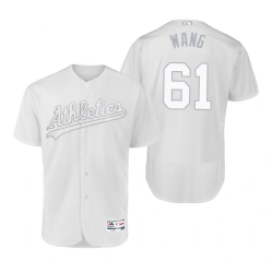 Oakland Athletics Wei-Chung Wang Wang White 2019 Players Weekend MLB Jersey