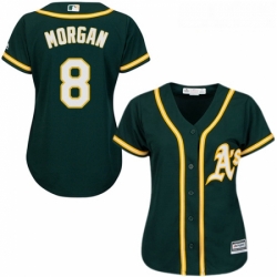 Womens Majestic Oakland Athletics 8 Joe Morgan Replica Green Alternate 1 Cool Base MLB Jersey