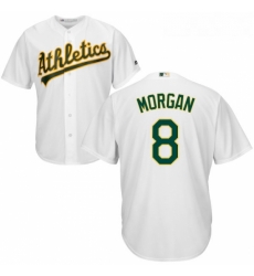 Youth Majestic Oakland Athletics 8 Joe Morgan Replica White Home Cool Base MLB Jersey