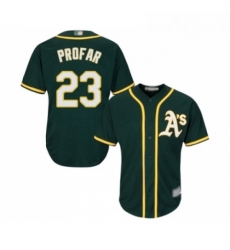 Youth Oakland Athletics 23 Jurickson Profar Replica Green Alternate 1 Cool Base Baseball Jersey 