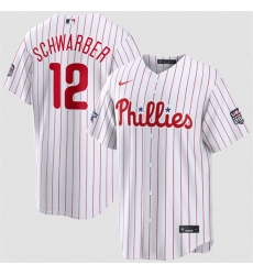 Men Philadelphia Phillies 12 Kyle Schwarber White 2026 All Star Game USA 250 Patch Stitched Baseball Jersey Men Philadelphia Phillies 12 Kyle Schwarber White 2026 All Star Game USA 250 Patch Stitched Baseball Jersey