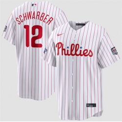 Men Philadelphia Phillies  12 Kyle Schwarber White 2026 All Star Game   USA 250 Patch Stitched Baseball Jersey