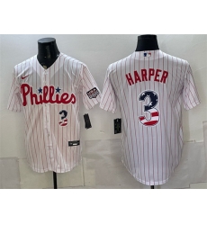 Men Philadelphia Phillies 3 Bryce Harper White USA 250 Fourth of July Home Stitched Baseball Jersey Men Philadelphia Phillies 3 Bryce Harper White USA 250 Fourth of July Home Stitched Baseball Jersey