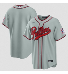 Men Philadelphia Phillies Blank Gray 2026 Field of Dreams Stadium Stitched Baseball Jersey