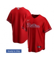 Men Philadelphia Phillies Nike Red Blank Jersey