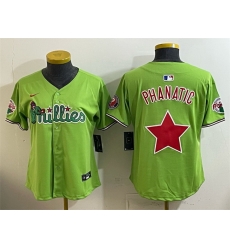Youth Philadelphia Phillies Light Green Phanatic Limited Stitched Jersey