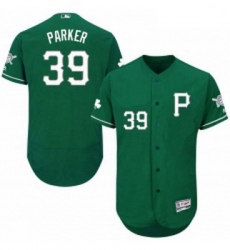 Mens Majestic Pittsburgh Pirates 39 Dave Parker Green Celtic Flexbase Authentic Collection MLB Jersey