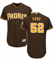 Mens Majestic San Diego Padres 52 Brad Hand Brown Flexbase Authentic Collection MLB Jersey