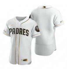 San Diego Padres Blank White Nike Mens Authentic Golden Edition MLB Jersey