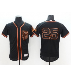 Men San Francisco Giants 25 Barry Bonds Black Flex Base 2021 Nike MLB Jersey