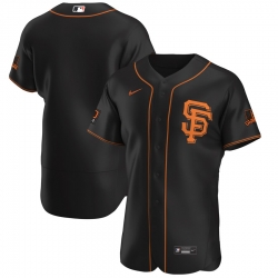 Men San Francisco Giants Men Nike Black Alternate 2020 Flex Base Team MLB Jersey