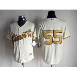 Men San Francisco Giants Tim Lincecum 55 Ice Cream Stitched Cool Base MLB Jersey