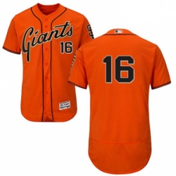 Mens Majestic San Francisco Giants 16 Austin Jackson Orange Alternate Flex Base Authentic Collection MLB Jersey