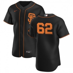 San Francisco Giants 62 Logan Webb Men Nike Black Alternate 2020 Authentic Player MLB Jersey