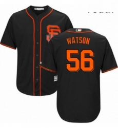 Youth Majestic San Francisco Giants 56 Tony Watson Replica Black Alternate Cool Base MLB Jersey 