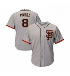 Youth San Francisco Giants 8 Gerardo Parra Replica Grey Road 2 Cool Base Baseball Jersey 