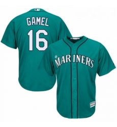 Youth Majestic Seattle Mariners 16 Ben Gamel Authentic Teal Green Alternate Cool Base MLB Jersey 