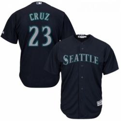 Youth Majestic Seattle Mariners 23 Nelson Cruz Replica Navy Blue Alternate 2 Cool Base MLB Jersey