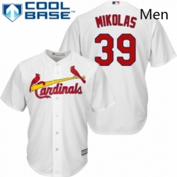 Mens Majestic St Louis Cardinals 39 Miles Mikolas Replica White Home Cool Base MLB Jersey 