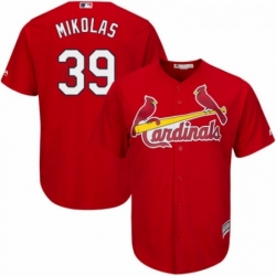 Youth Majestic St Louis Cardinals 39 Miles Mikolas Replica Red Alternate Cool Base MLB Jersey 