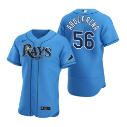 Men Tampa Bay Rays 56 Randy Arozarena Men Nike Light Blue Alternate 2020 Flex Base Player MLB Jersey