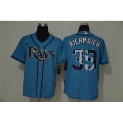 Rays 39 Kevin Kiermaier Light Blue 2020 Nike Cool Base Fas