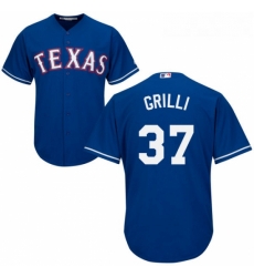 Youth Majestic Texas Rangers 37 Jason Grilli Replica Royal Blue Alternate 2 Cool Base MLB Jersey 