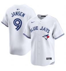 Men Toronto Blue Jays 9 Danny Jansen White 2024 Home Limited Stitched Jersey