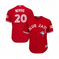 Youth Toronto Blue Jays 20 Bud Norris Replica Scarlet Alternate Baseball Jersey 