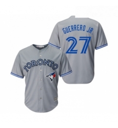 Youth Toronto Blue Jays 27 Vladimir Guerrero Jr Replica Grey Road Baseball Jersey 