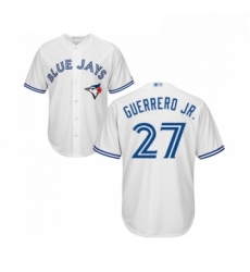 Youth Toronto Blue Jays 27 Vladimir Guerrero Jr Replica White Home Baseball Jersey 