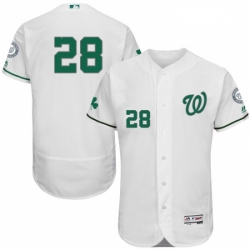 Mens Majestic Washington Nationals 28 Jayson Werth White Celtic Flexbase Authentic Collection MLB Jersey