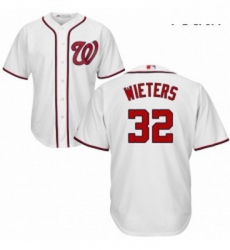 Youth Majestic Washington Nationals 32 Matt Wieters Replica White Home Cool Base MLB Jersey