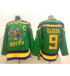 Ducks 9 Paul Kariya Green CCM Jersey