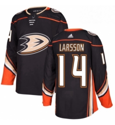 Mens Adidas Anaheim Ducks 14 Jacob Larsson Authentic Black Home NHL Jersey 