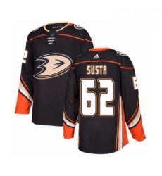 Mens Adidas Anaheim Ducks 62 Andrej Sustr Premier Black Home NHL Jersey 