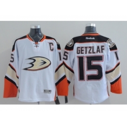 NHL Anaheim Ducks #15 Ryan Getzlaf Stitched white jerseys