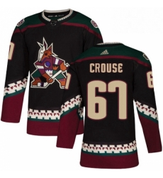 Youth Adidas Arizona Coyotes 67 Lawson Crouse Premier Black Alternate NHL Jersey 