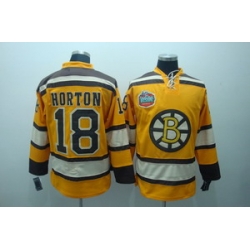 Boston Bruins 18 Horton 2011 Winter Classic Premier yellow jerseys