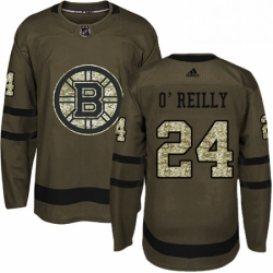 Mens Adidas Boston Bruins 24 Terry OReilly Premier Green Salute to Service NHL Jersey 