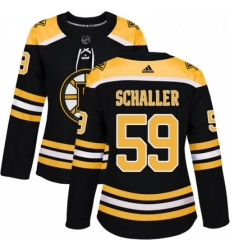 Womens Adidas Boston Bruins 59 Tim Schaller Premier Black Home NHL Jersey 