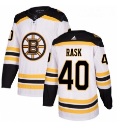 Youth Adidas Boston Bruins 40 Tuukka Rask Authentic White Away NHL Jersey 